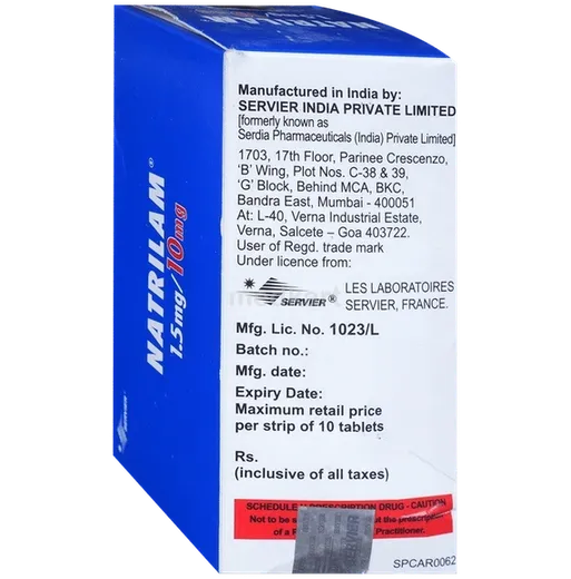 natrilam 10mg tablet 10's